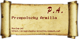 Przepolszky Armilla névjegykártya