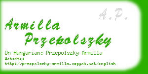 armilla przepolszky business card